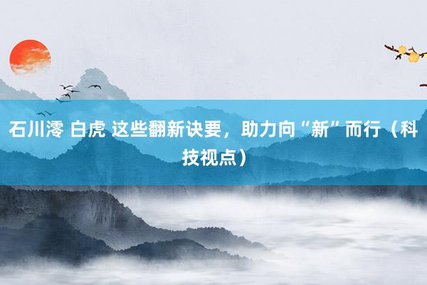 石川澪 白虎 这些翻新诀要，助力向“新”而行（科技视点）