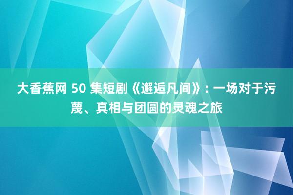 大香蕉网 50 集短剧《邂逅凡间》: 一场对于污蔑、真相与团圆的灵魂之旅